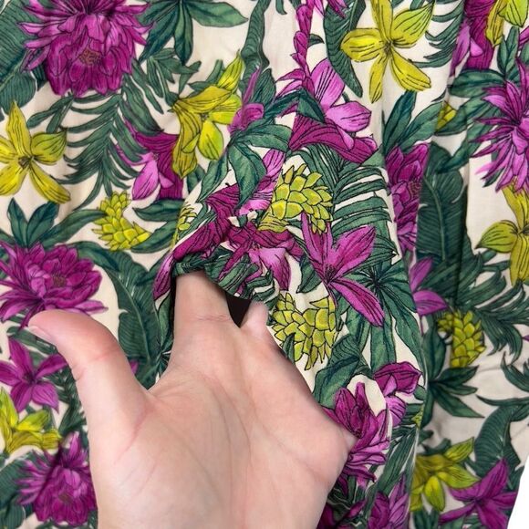 NWOT H&M Tropical Floral lounge work Pants sz 8 - Picture 11 of 14